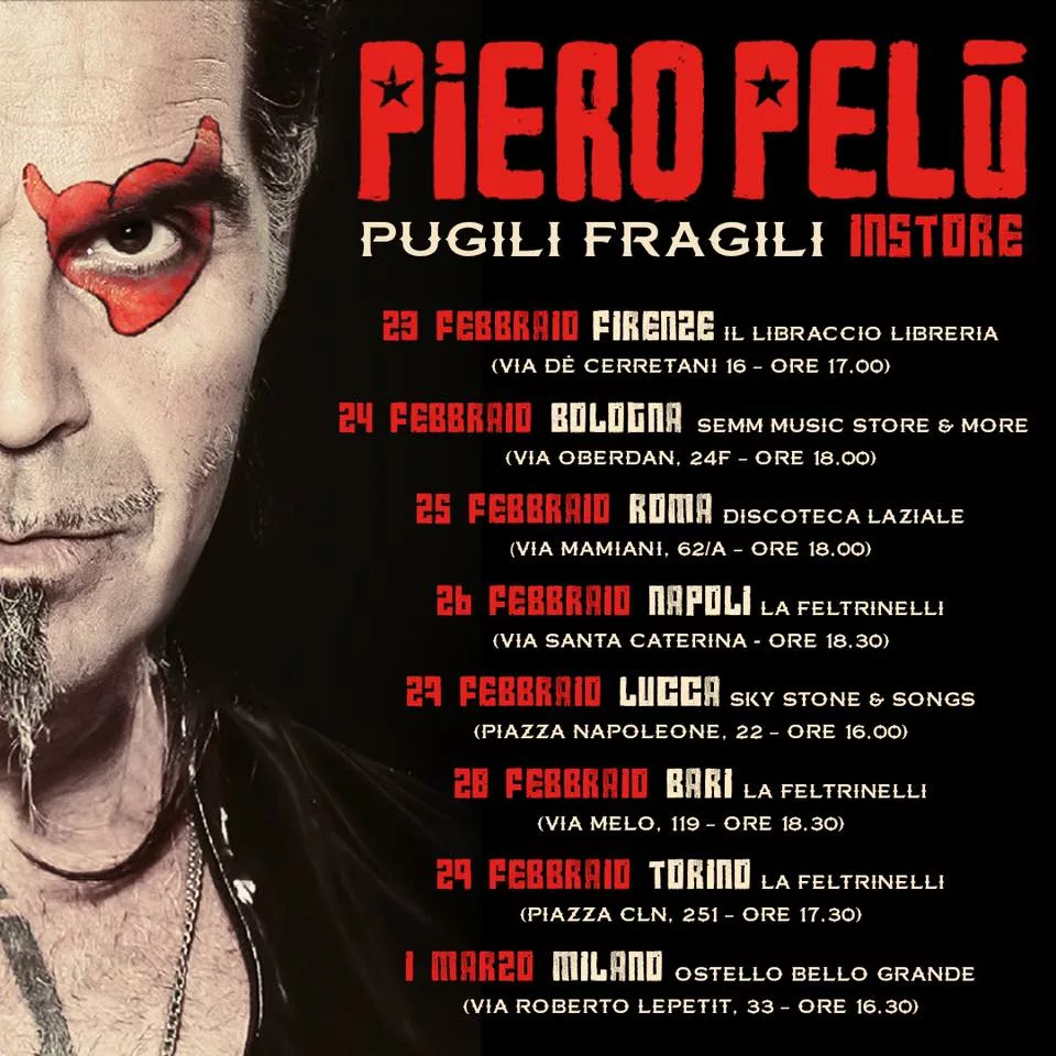 Pugili Fragili Instore Tour | Piero Pelù | LitfibaUnofficial.it